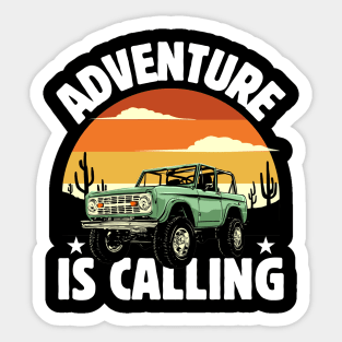 Adventure is Calling wanderlust Sticker